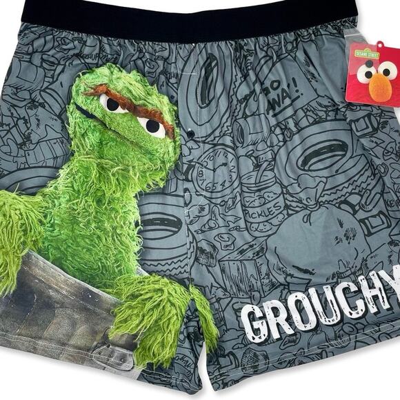 Oscar the Grouch Boxer Shorts XXL | Brief Insanity | Funny Gift Sleepwear - Picture 3 of 8